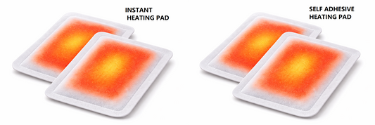 Instant & Self Adhesive Heat Pads Pack of 2 | Up to 57°C | 8 Hours | Joint & Muscle Pain Relief