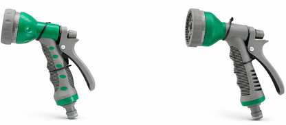 Multi-Pattern Garden Hose Spray Gun | Trigger Lock | Anti-Slip Grip | Quick-Connect Hose Fitting
