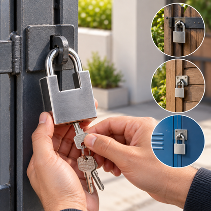 Keyed Padlock – 50mm & 60mm with 3 Keys