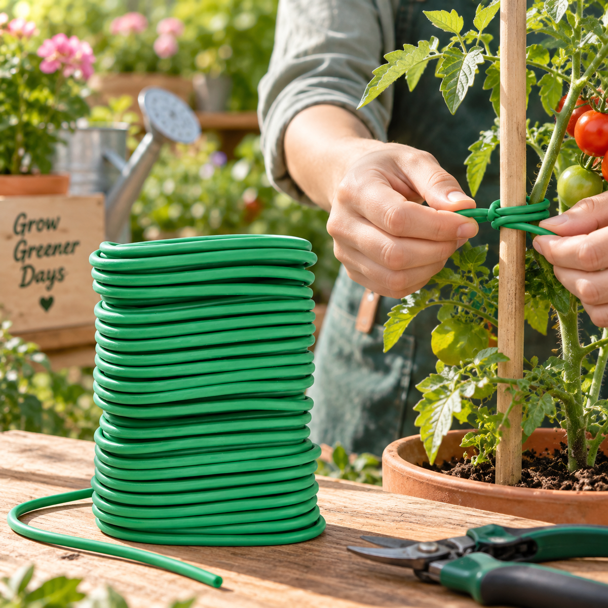 4.8M Thick Twist Plant Tie – Flexible Garden Training Wire