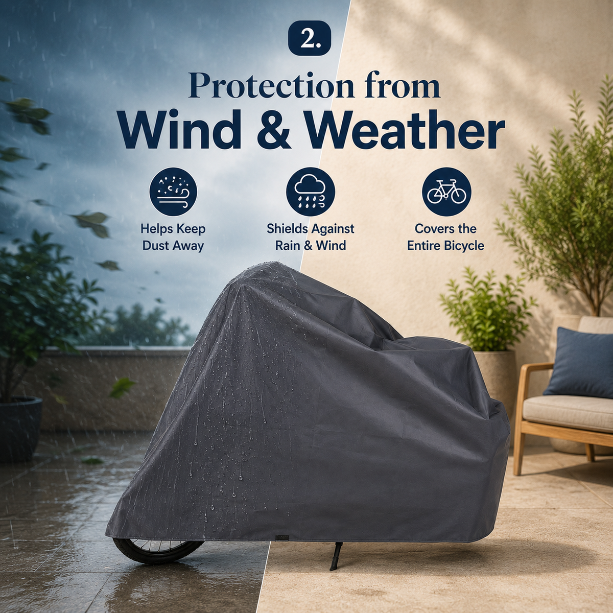 Waterproof Bike Cover – 210 x 110cm