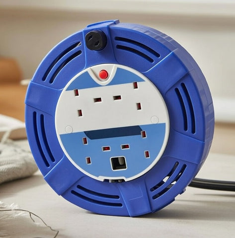 WORK 10M Power Cassette Reel – 4 Gang Socket – 10A Rated