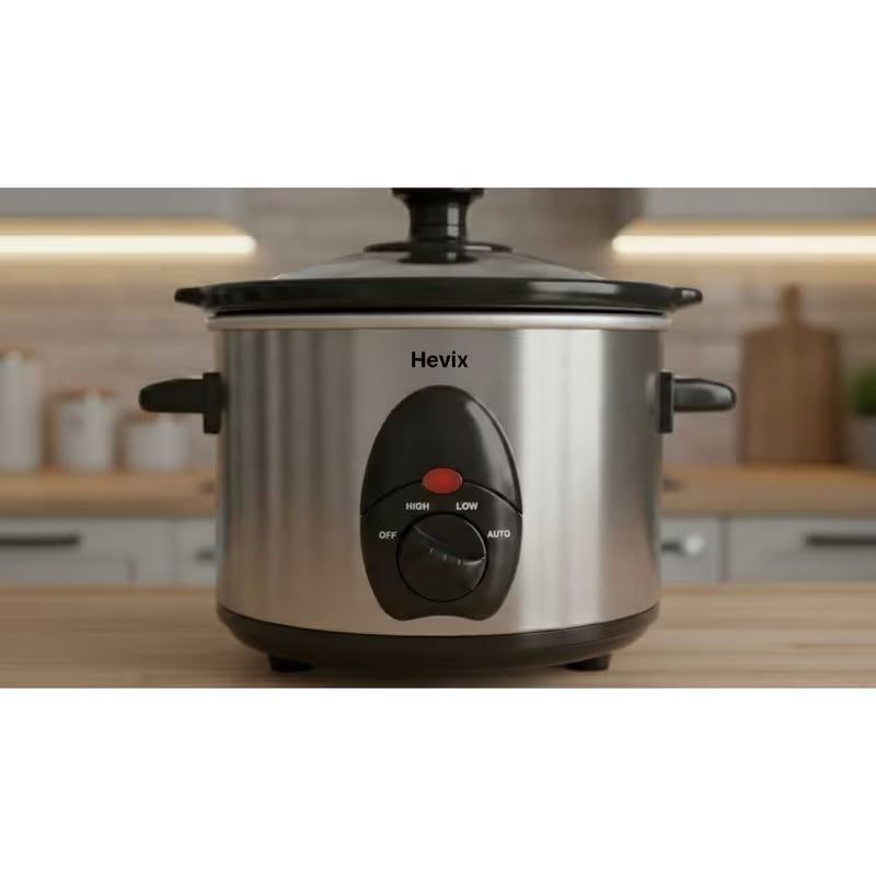 1.5L 120W Stainless Steel Slow Cooker for Easy Cooking