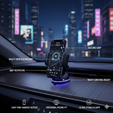 Universal Car Phone Holder  Silicone Suction Mount  360° Rotation, Black & White Colors