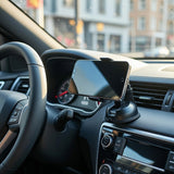 Universal Car Phone Holder  Silicone Suction Mount  360° Rotation, Black & White Colors