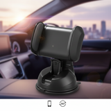 Universal Car Phone Holder  Silicone Suction Mount  360° Rotation, Black & White Colors