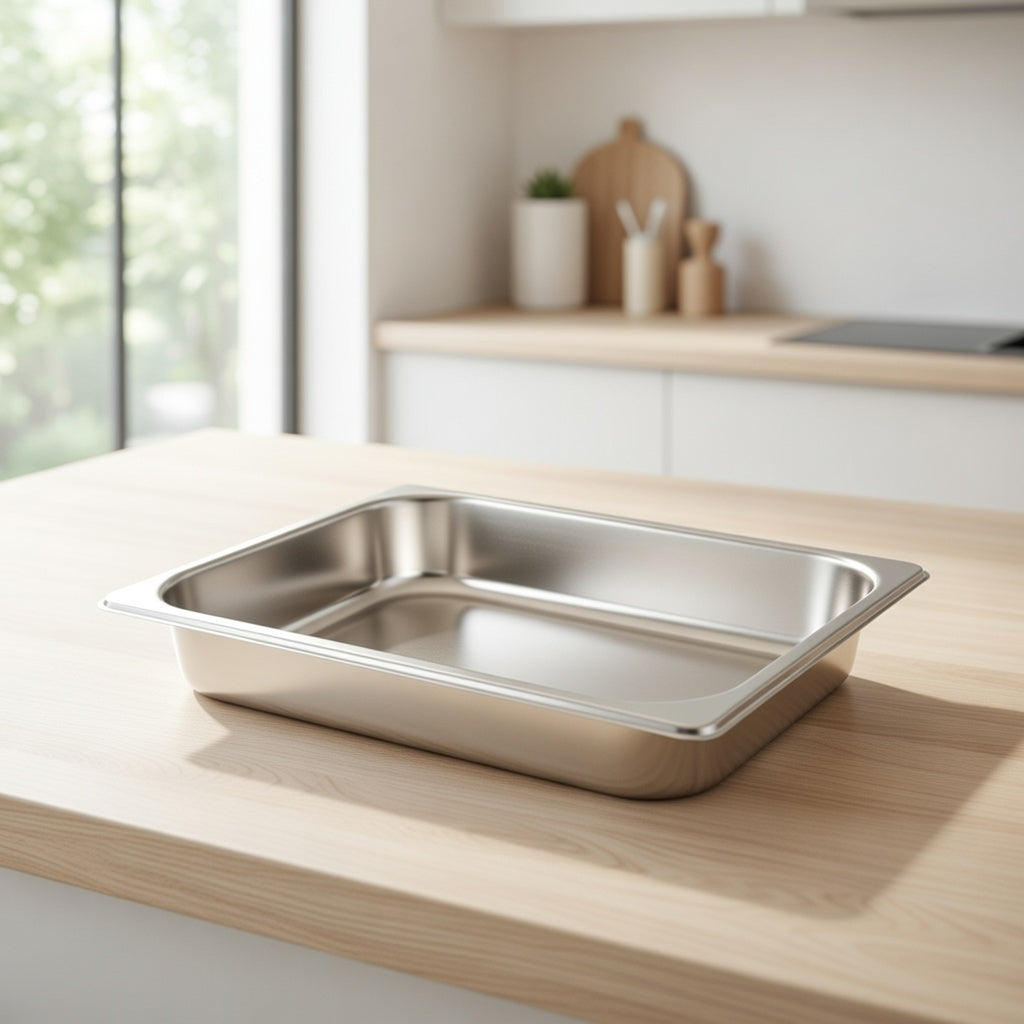34cm Stainless Steel Baking Tray Perfect for Oven and Grill Use
