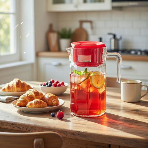 1600ml Plain Glass Jug – Carol Design with Gift Box