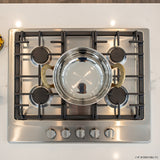 15cm Stainless Steel Balti Dish Kadai with Copper Base