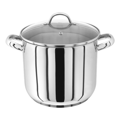 22cm Stockpot with Glass Lid and Induction Base