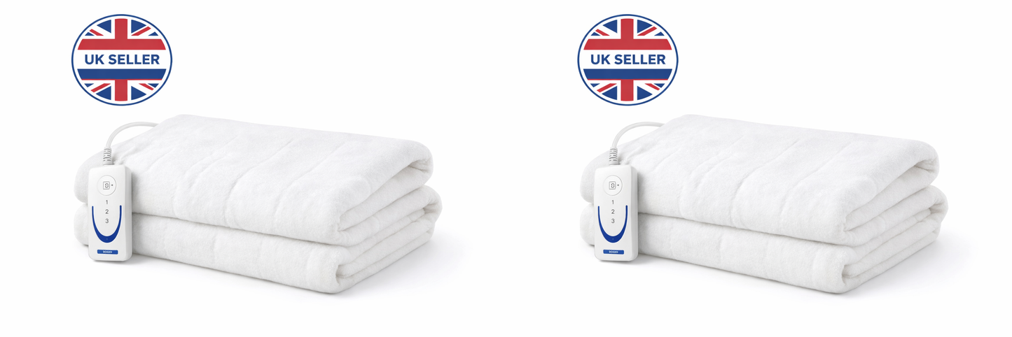 Single Electric Blanket Under Blanket – 3 Heat Settings Fast Pre-Heat & Overheat Protection 60x120cm and 70 x 150cmBed Warmer