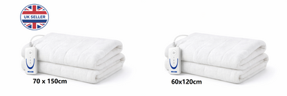 Single Electric Blanket Under Blanket – 3 Heat Settings Fast Pre-Heat & Overheat Protection 60x120cm and 70 x 150cmBed Warmer