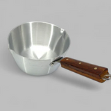 20cm Milk Pan with Wooden Handle Single Piece for Stovetop Cooking