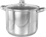28cm Stockpot with Glass Lid Induction