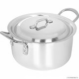 24cm Casserole with Lid Single Piece for Stovetop Cooking