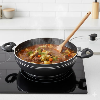30cm Black Kadai Induction Bottom