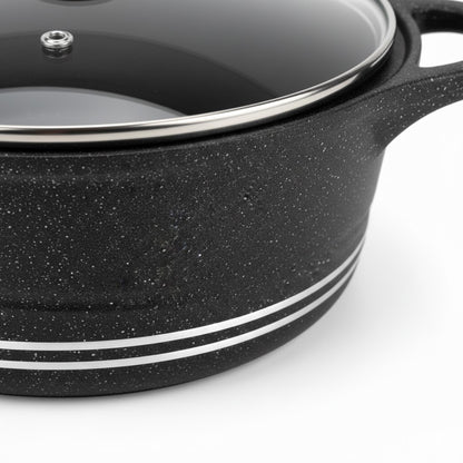 36cm 19L Die Cast Marble Coated Cooking Pot Induction Bottom