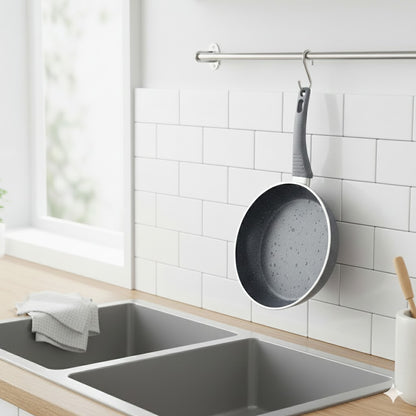 20cm Forged Fry Pan Grey with Induction Bottom