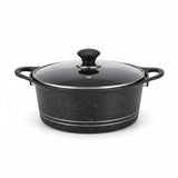 36cm 19L Die Cast Marble Coated Cooking Pot Induction Bottom