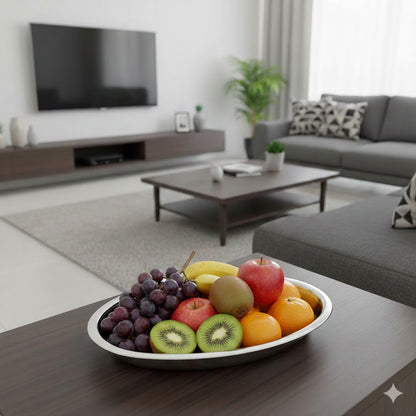 30cm Stainless Steel Oval Bowl