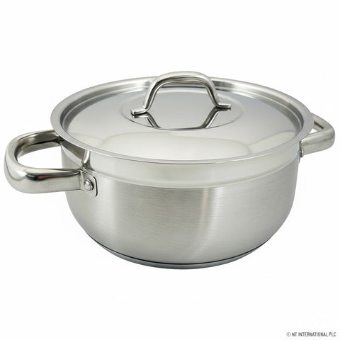 18cm Induction Casserole with Glass Lid for Everyday Cooking