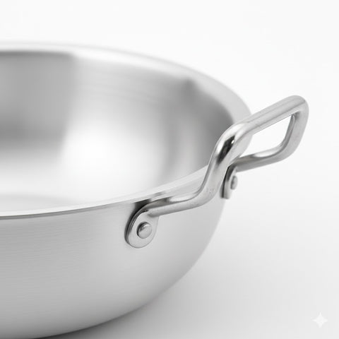 35cm Aluminium Wok with Lid