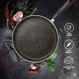 26cm Black Tawa Induction Bottom