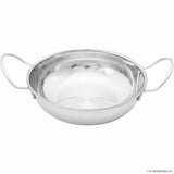 15cm Stainless Steel Balti Dish Kadai for Cooking and Serving