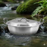 33cm Stovetop Wok with Lid