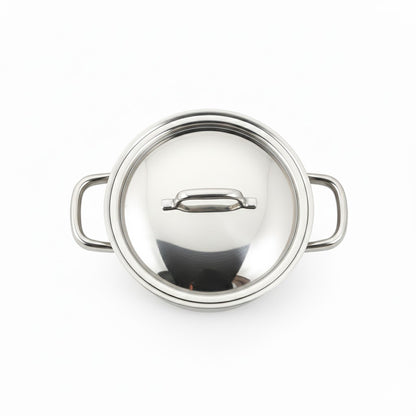 22cm Induction Casserole with Glass Lid for Everyday Cooking
