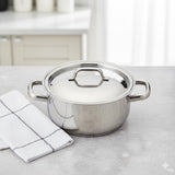 22cm Induction Casserole with Glass Lid for Everyday Cooking