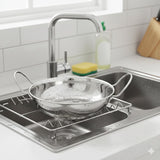 18cm Stainless Steel Balti Dish Kadai – Dual Side Handles, Mirror Finish, Ideal for Cooking & Serving Traditional Curries