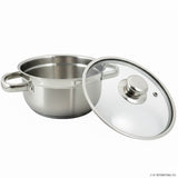 20cm Induction Casserole with Glass Lid for Everyday Cooking