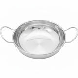 15cm Stainless Steel Balti Dish Kadai for Cooking and Serving