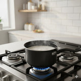 14cm Milk Pan with Black Handle for Stovetop Cooking