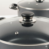 Non Stick Casserole Saucepan with Glass Lid 30cm