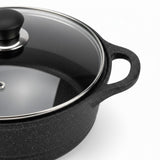 36cm 19L Die Cast Marble Coated Cooking Pot Induction Bottom