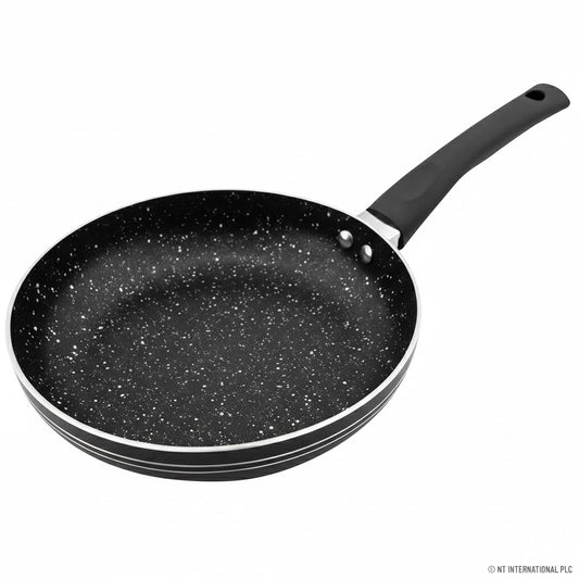 24cm Black Fry Pan with Induction Bottom