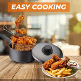 20cm Chip Pan with Lid and Frying Basket