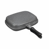 36cm Die Cast Double Grill Black Pan