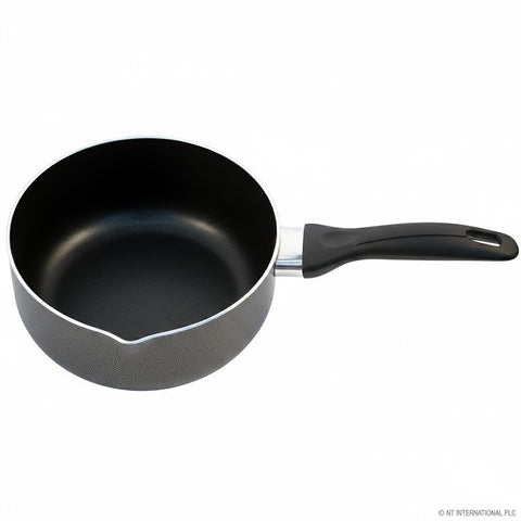 18cm Milk Pan with Stone Vein Coating for Stovetop Cooking