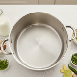 28cm Stockpot with Glass Lid Induction
