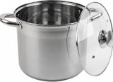 22cm Stockpot with Glass Lid and Induction Base