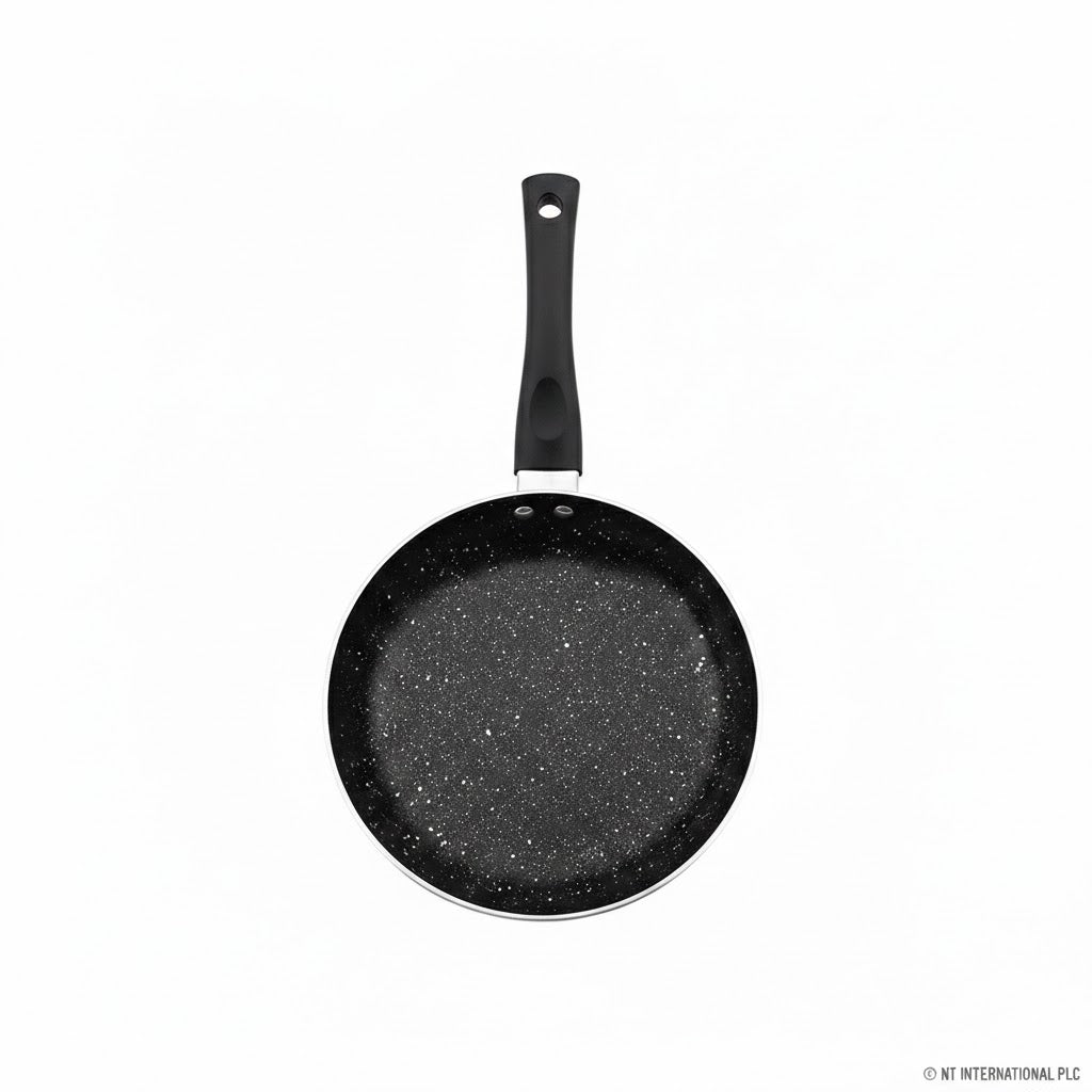 24cm Black Fry Pan with Induction Bottom
