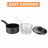 20cm Chip Pan with Lid and Frying Basket