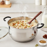 28cm Induction Base Saucepot with Glass Lid