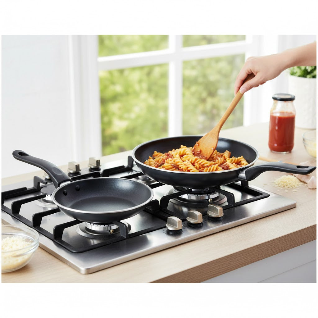 2pc Non Stick Fry Pan Set 8"/ 9" Frying