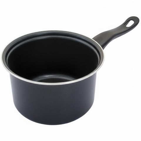 14cm Milk Pan with Black Handle for Stovetop Cooking