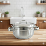 18cm Induction Casserole with Glass Lid for Everyday Cooking