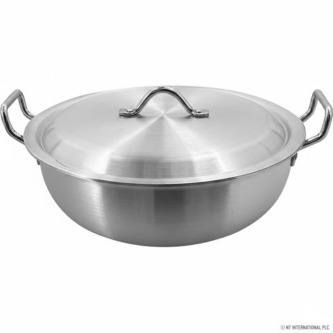 35cm Aluminium Wok with Lid